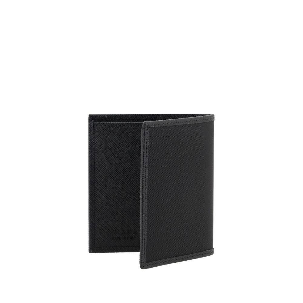 Prada Re-Nylon Bifold Wallet in Black