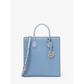 Michael Kors Mercer Medium Leather Tote Bag Chambray