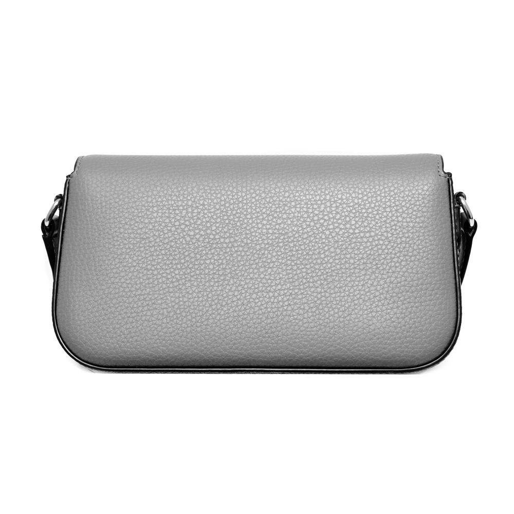 Michael Kors Jet Set Travel Medium Leather Crossbody Bag Pearl Grey