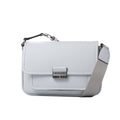 Michael Kors Bradshaw Medium Leather Messenger Bag Optic White