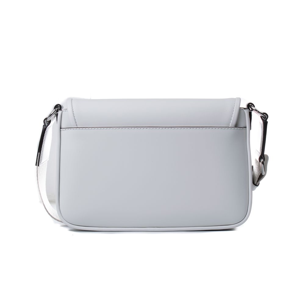 Michael Kors Bradshaw Medium Leather Messenger Bag Optic White