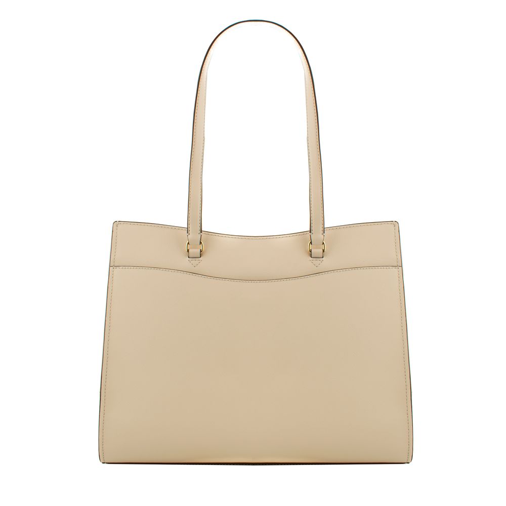 Michael Kors Jet Set Travel Large Pocket Tote Bag Light Cream
