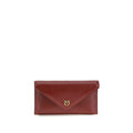 Pinko Love Birds Clutch Bag Burgundy Leather