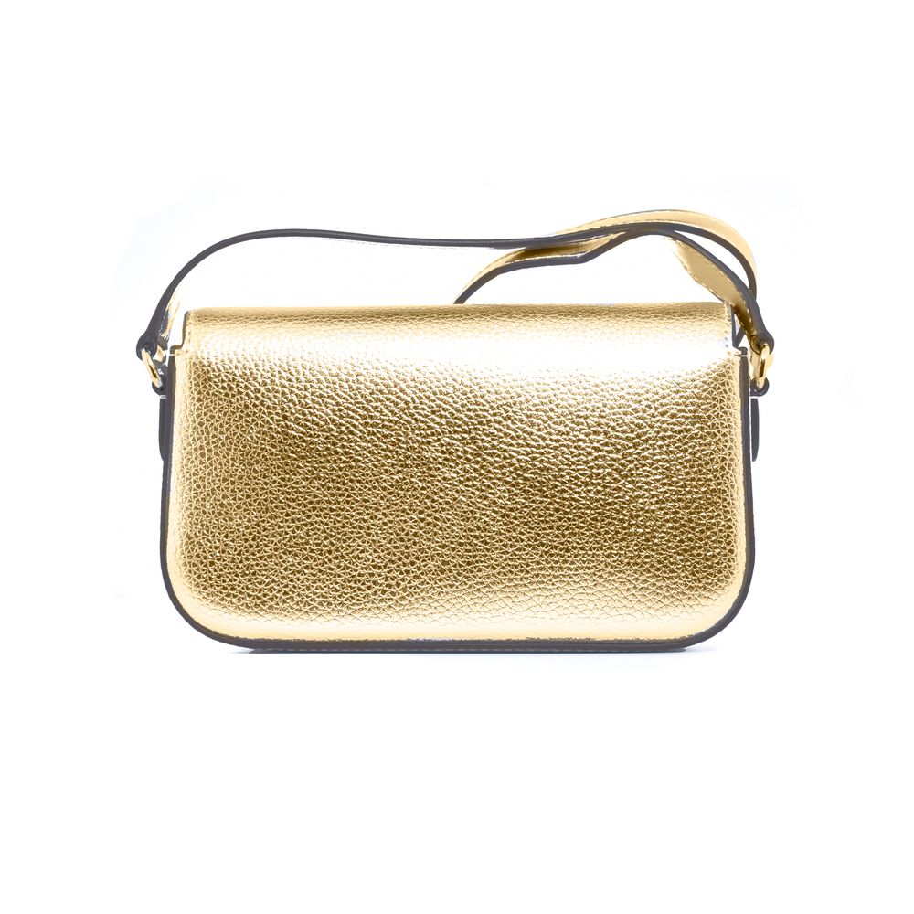 Michael Kors Jet Set Travel Small Metallic Leather Crossbody Bag Pale Gold
