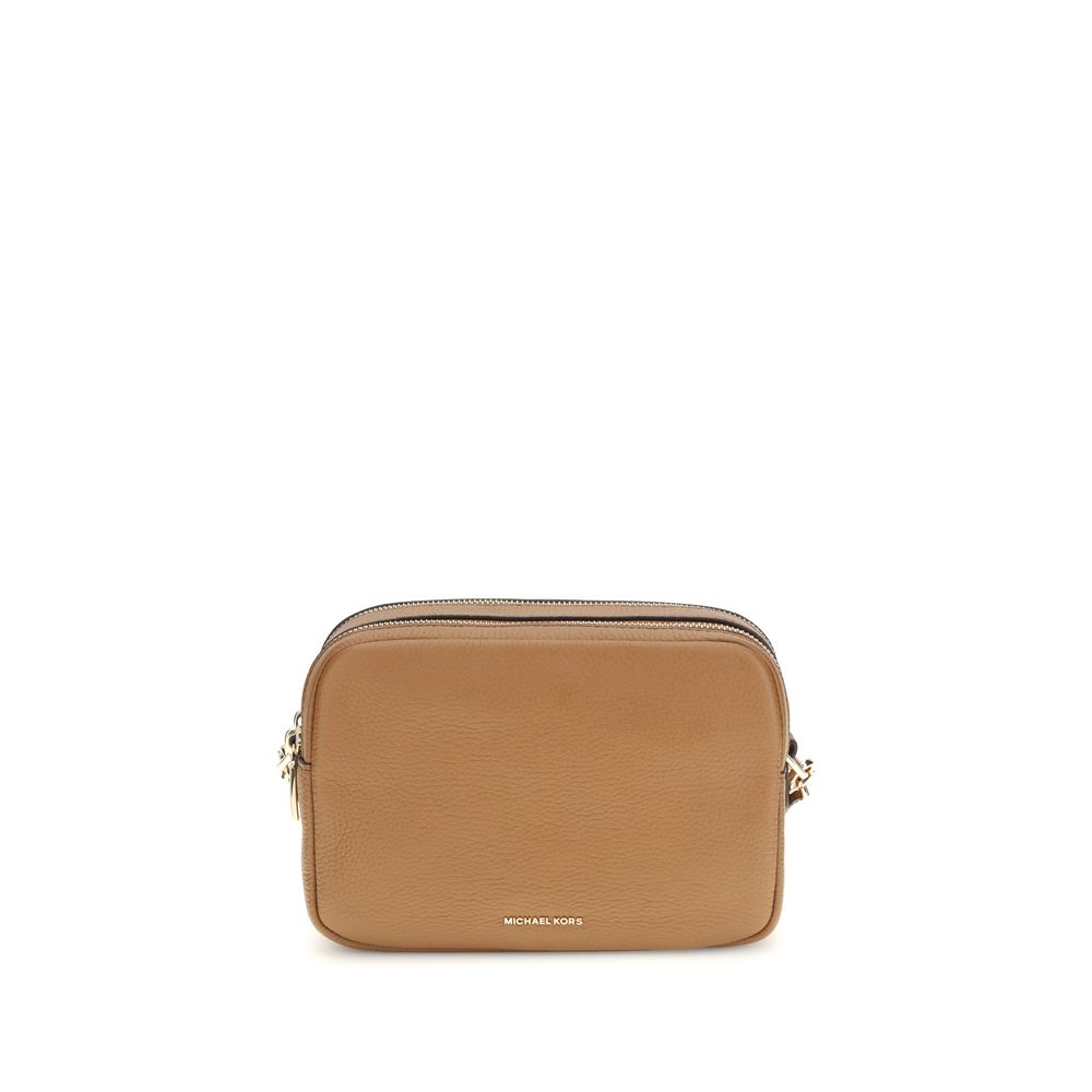 Michael Kors Bryant Medium Leather Camera Crossbody Bag Luggage