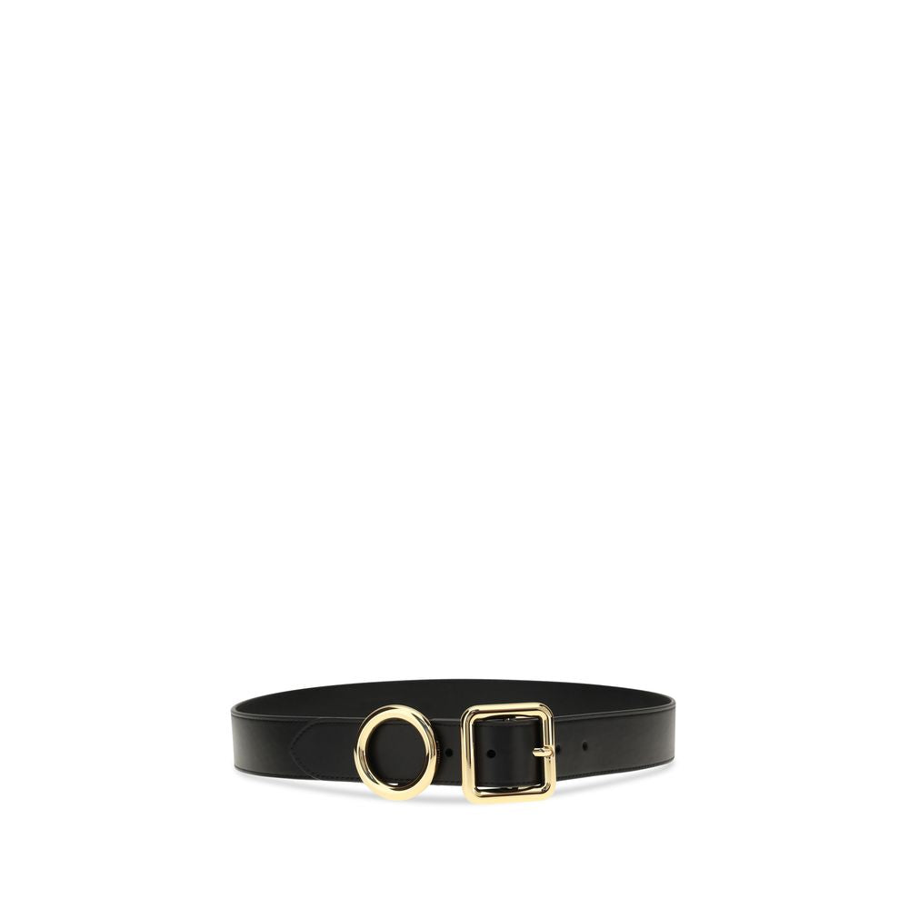 Jacquemus Le Regalo Leather Belt in Black