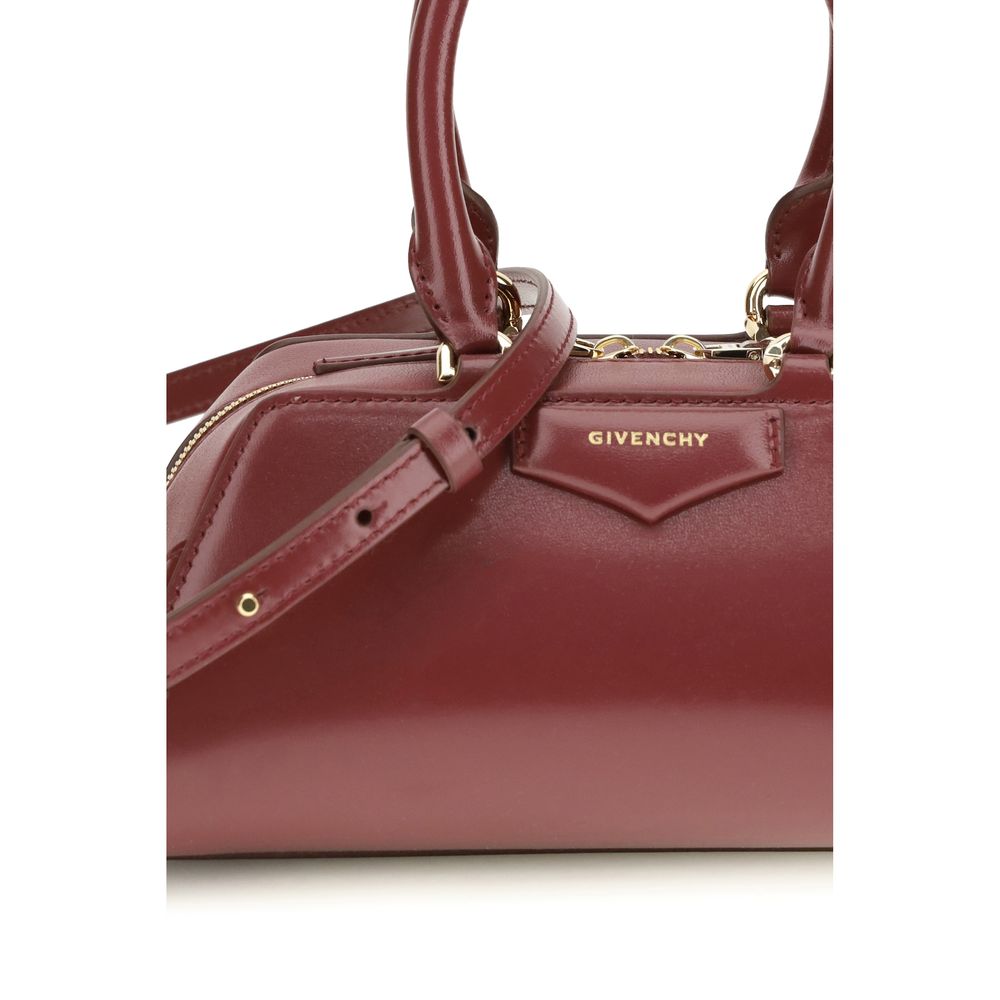 Givenchy Antigona East-West Mini Bag in Burgundy Calfskin