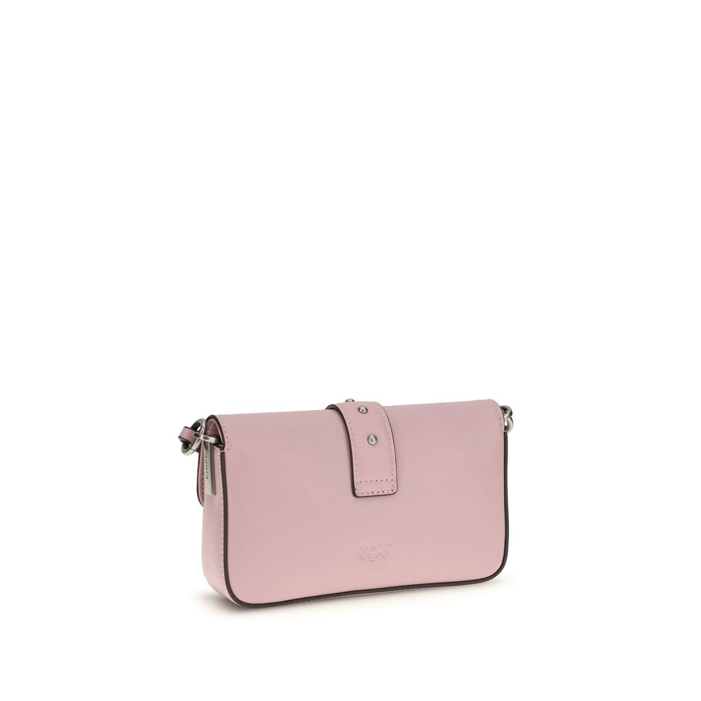 Pinko Baby Love Micro Shoulder Bag Light Pink Calf Leather