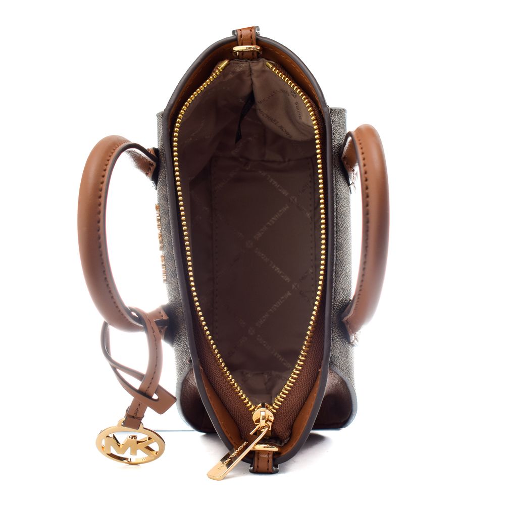 Michael Kors Avril Extra-Small Logo Satchel Brown