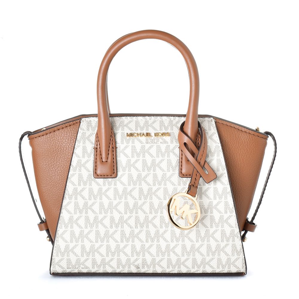Michael Kors Avril Extra-Small Logo Satchel Vanilla