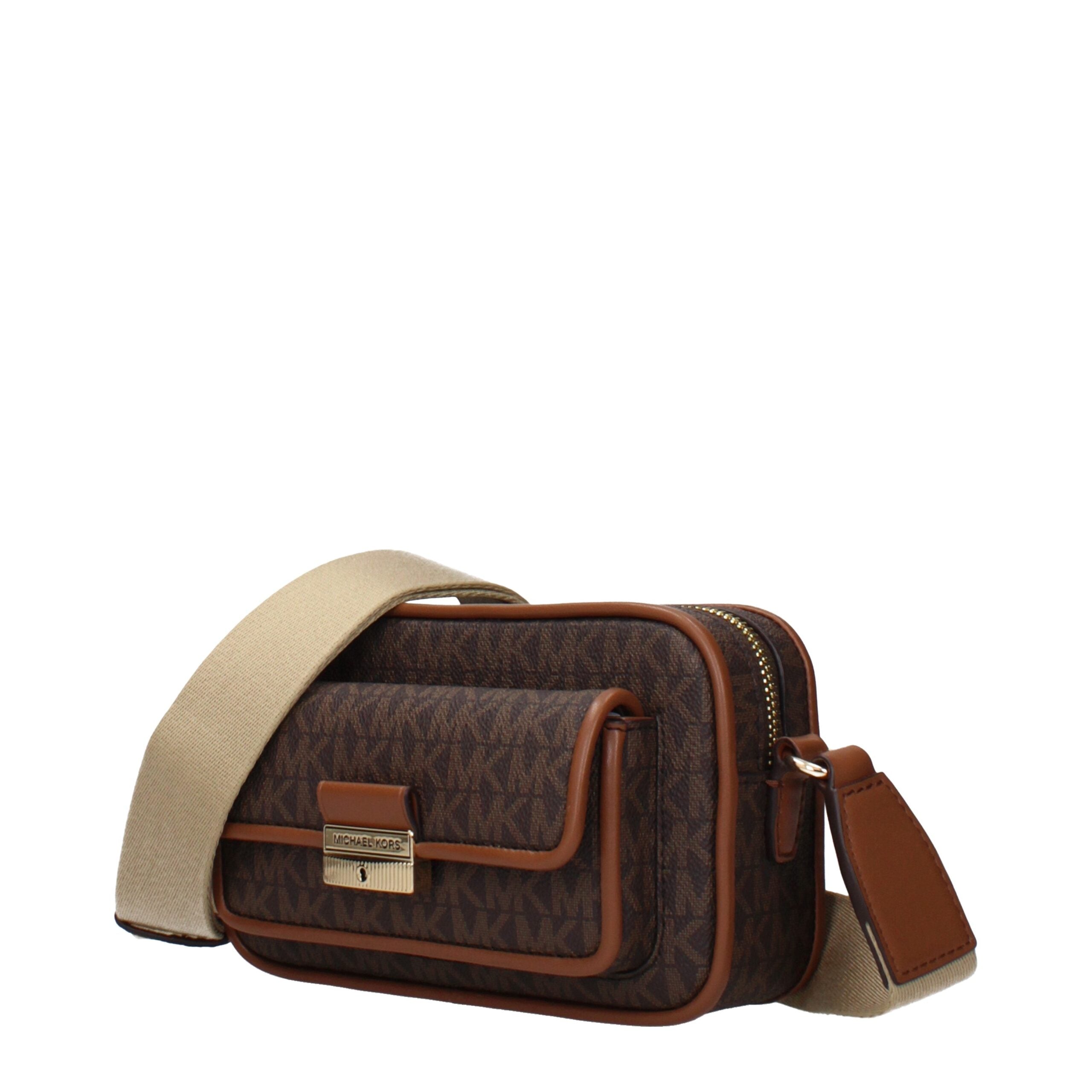 Michael Kors Bradshaw Extra-Small Camera Crossbody Bag Brown
