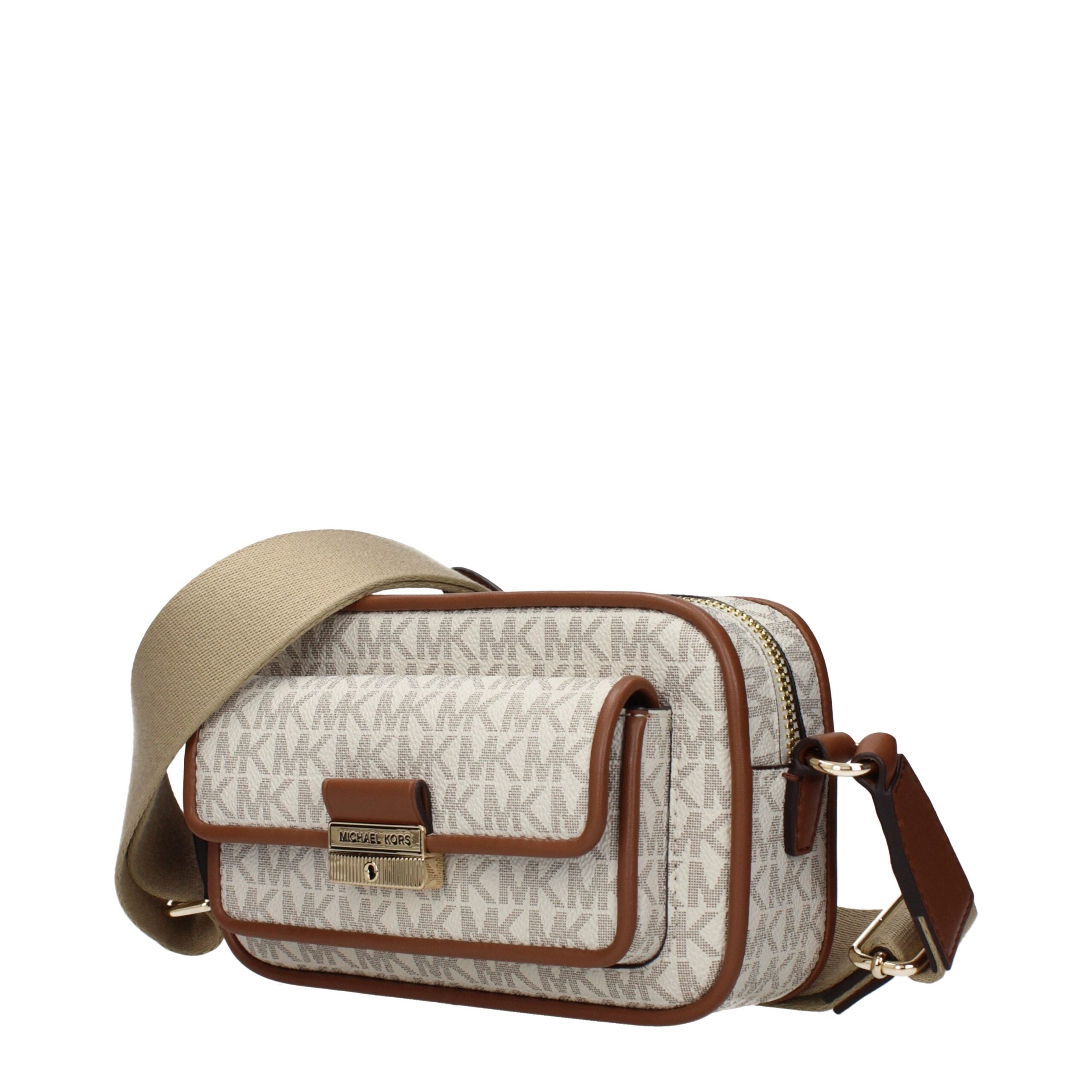 Michael Kors Bradshaw Extra-Small Camera Crossbody Bag Vanilla