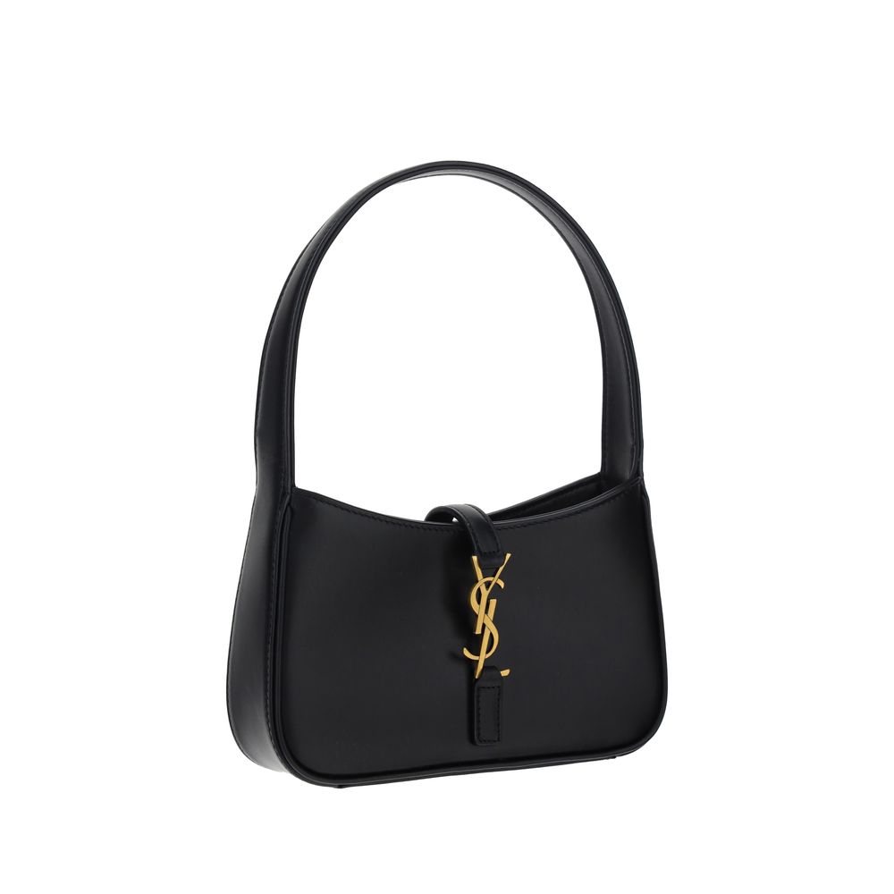 Saint Laurent Le 5 à 7 Mini Shoulder Bag Black Smooth Leather YSL Logo