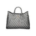 Guess Jeans Yesba Gray Logo Tote Bag