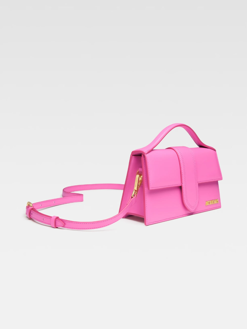 Jacquemus Le Grand Bambino Bag in Neon Pink