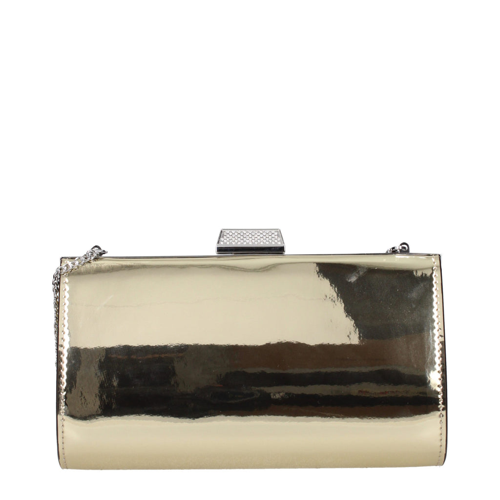 Jimmy Choo Zahra Clutch Gold Metallic Leather