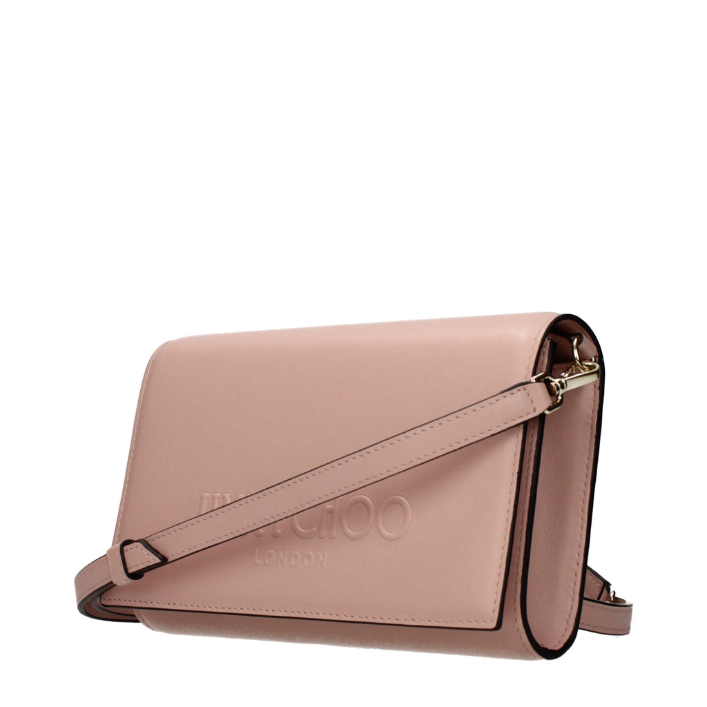 Jimmy Choo Avenue XB Clutch Bag Powder Pink Calf Leather