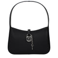 Michael Kors Lyra Medium Leather Shoulder Bag Black