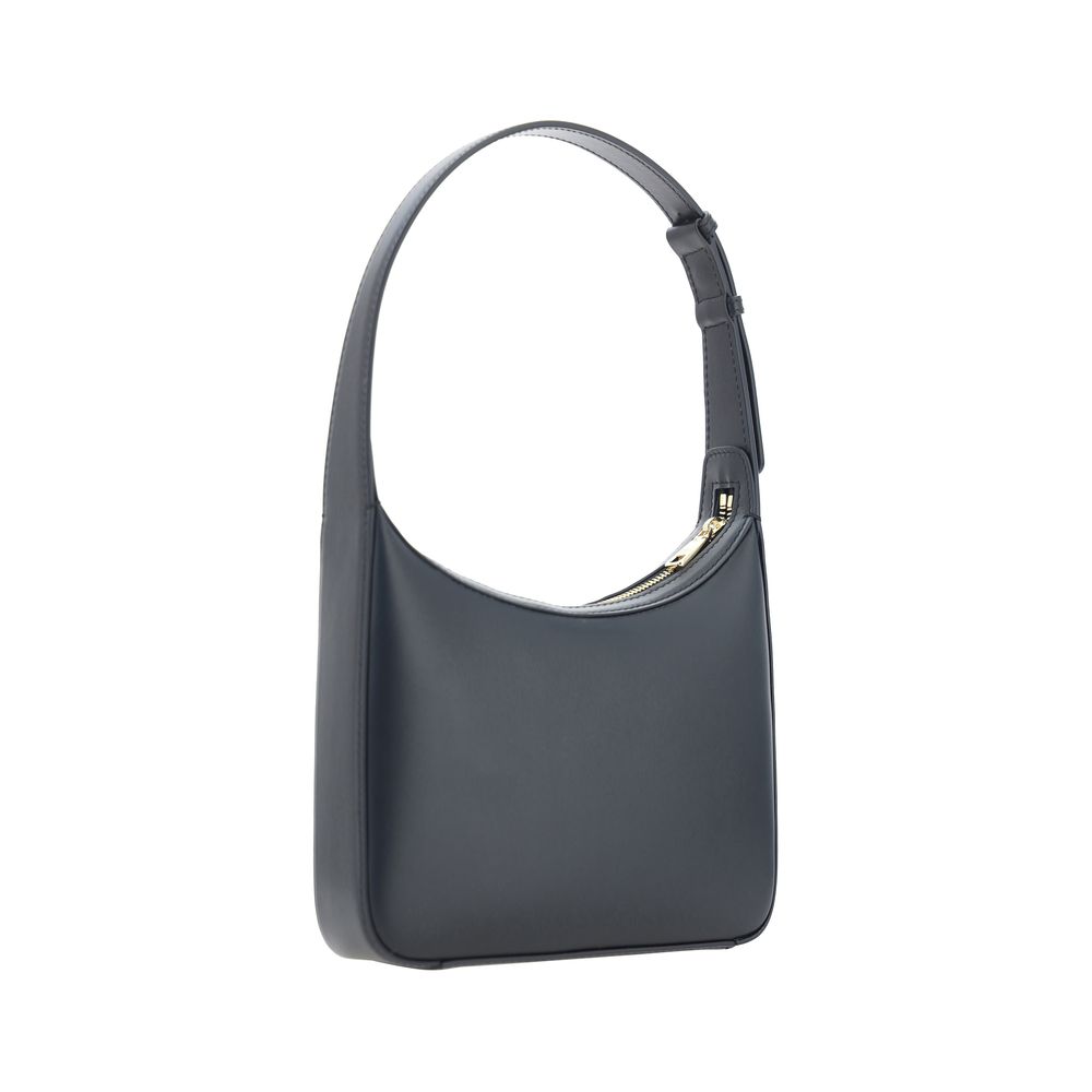 Dolce & Gabbana DG Logo Leather Shoulder Bag in Black