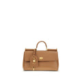 Dolce & Gabbana Large My Sicily Leather Handbag in Caramel Beige