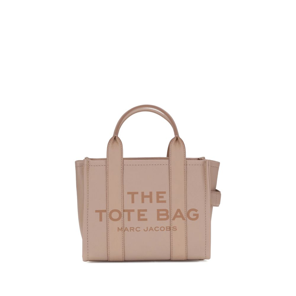 Marc Jacobs The Small Tote Bag Grained Leather Rose Beige