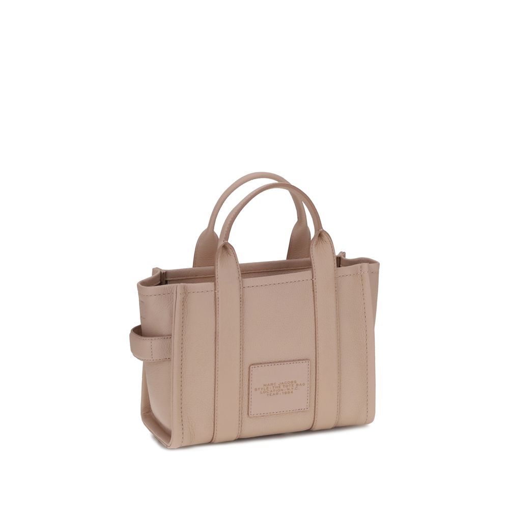 Marc Jacobs The Small Tote Bag Grained Leather Rose Beige
