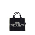 Marc Jacobs The Medium Tote Bag Black Cotton Blend Canvas