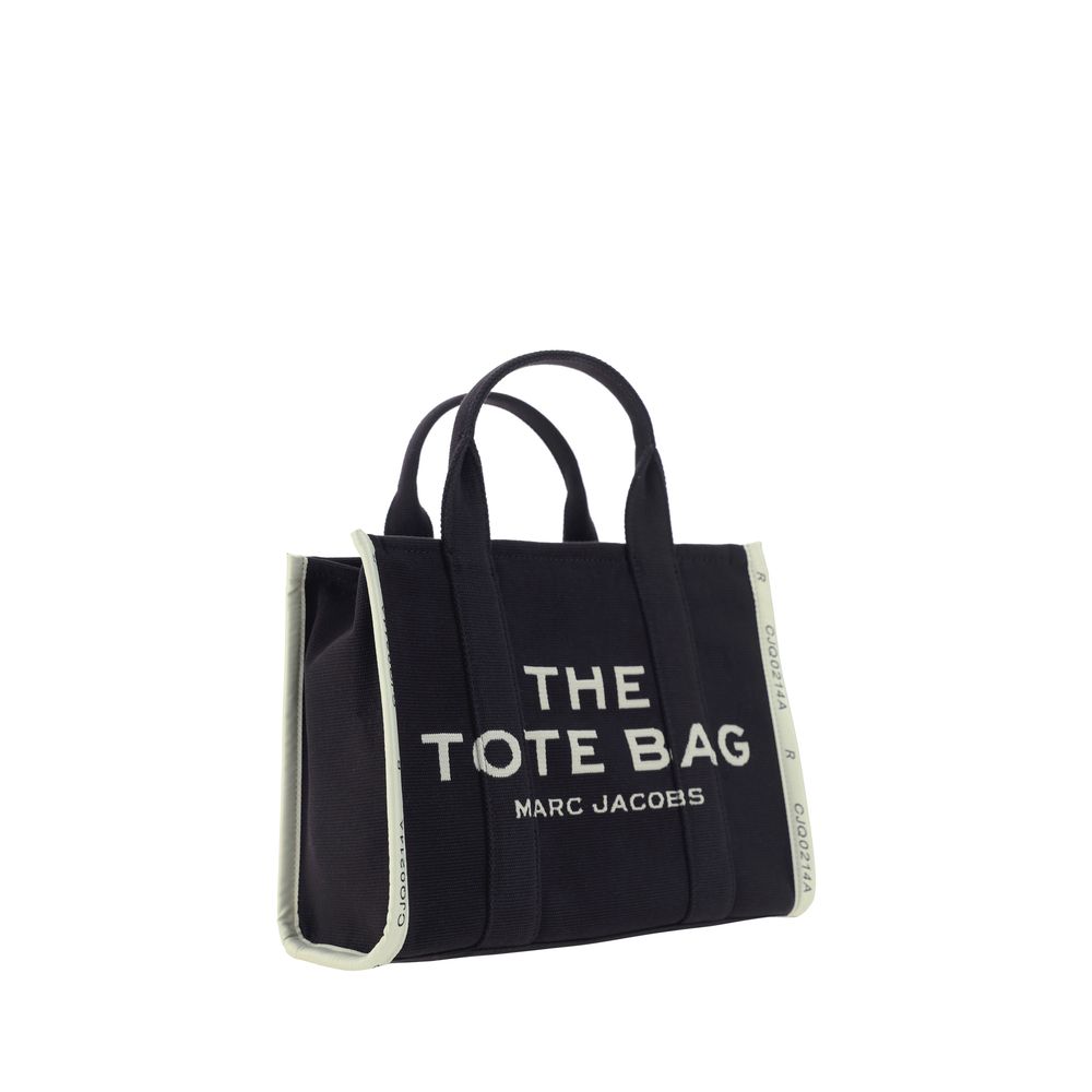 Marc Jacobs The Medium Tote Bag Black Cotton Blend Canvas