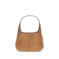 Michael Kors Alice Small Suede Shoulder Bag Camel