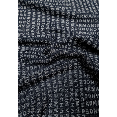 Armani Exchange Logo Scarf Blue
