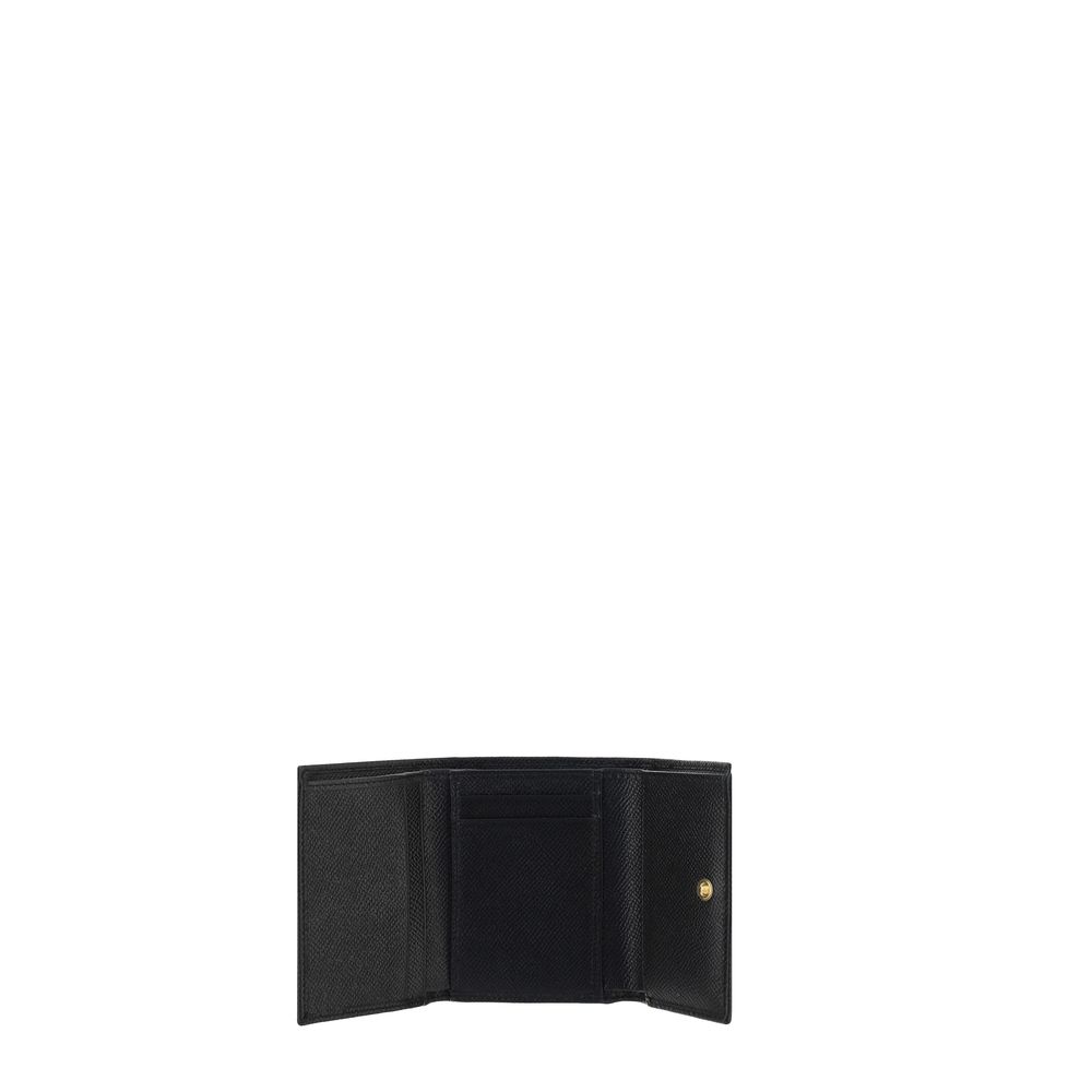 Dolce & Gabbana Dauphine Calfskin Wallet in Black