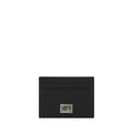 Dolce & Gabbana Dauphine Calfskin Card Holder in Black