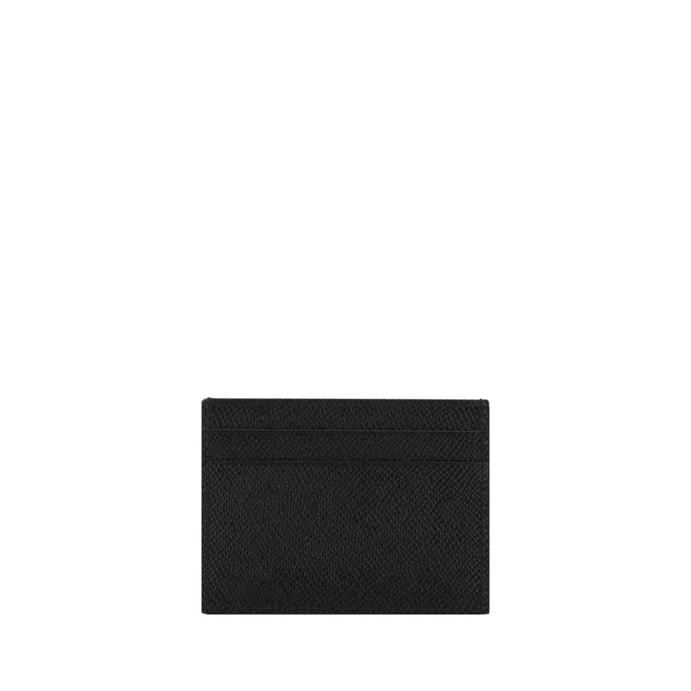 Dolce & Gabbana Dauphine Calfskin Card Holder in Black