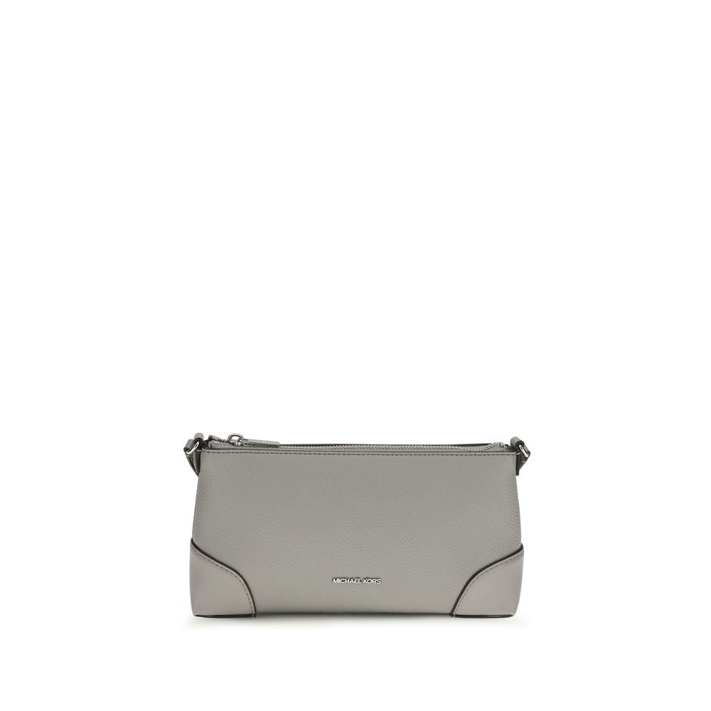 Michael Kors Murphy Medium Leather Shoulder Bag Pearl Grey
