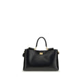 Dolce & Gabbana Medium Vittoria Leather Handbag in Black