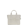 Marc Jacobs The Medium Tote Bag Grained Leather Cotton/Silver