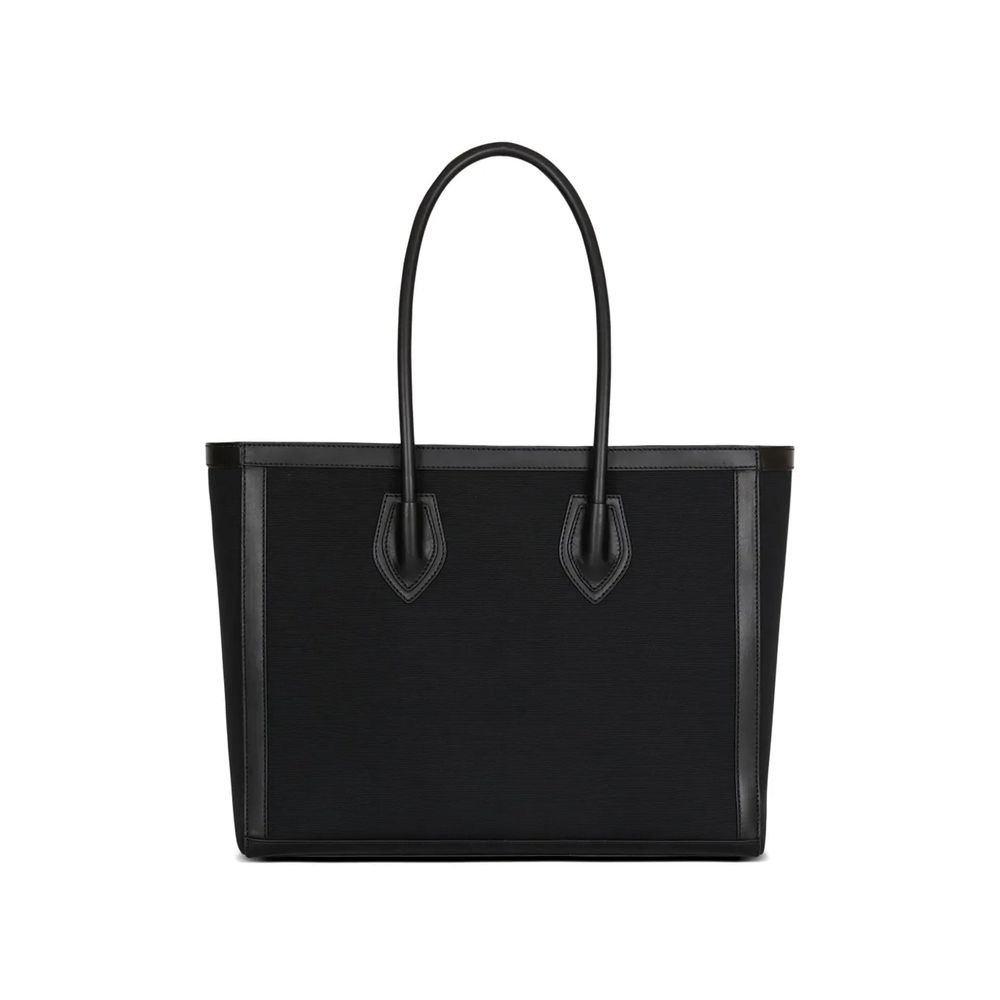 Balmain Black Cotton Shoulder Bag