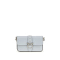 Pinko Baby Love Micro Shoulder Bag Light Blue Calf Leather