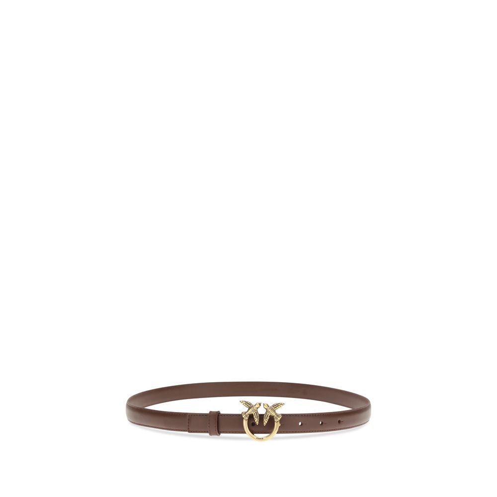 Pinko Love Berry Belt Calf Leather Burgundy 2cm