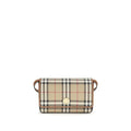 Burberry Hampshire Mini Check Shoulder Bag Archive Beige