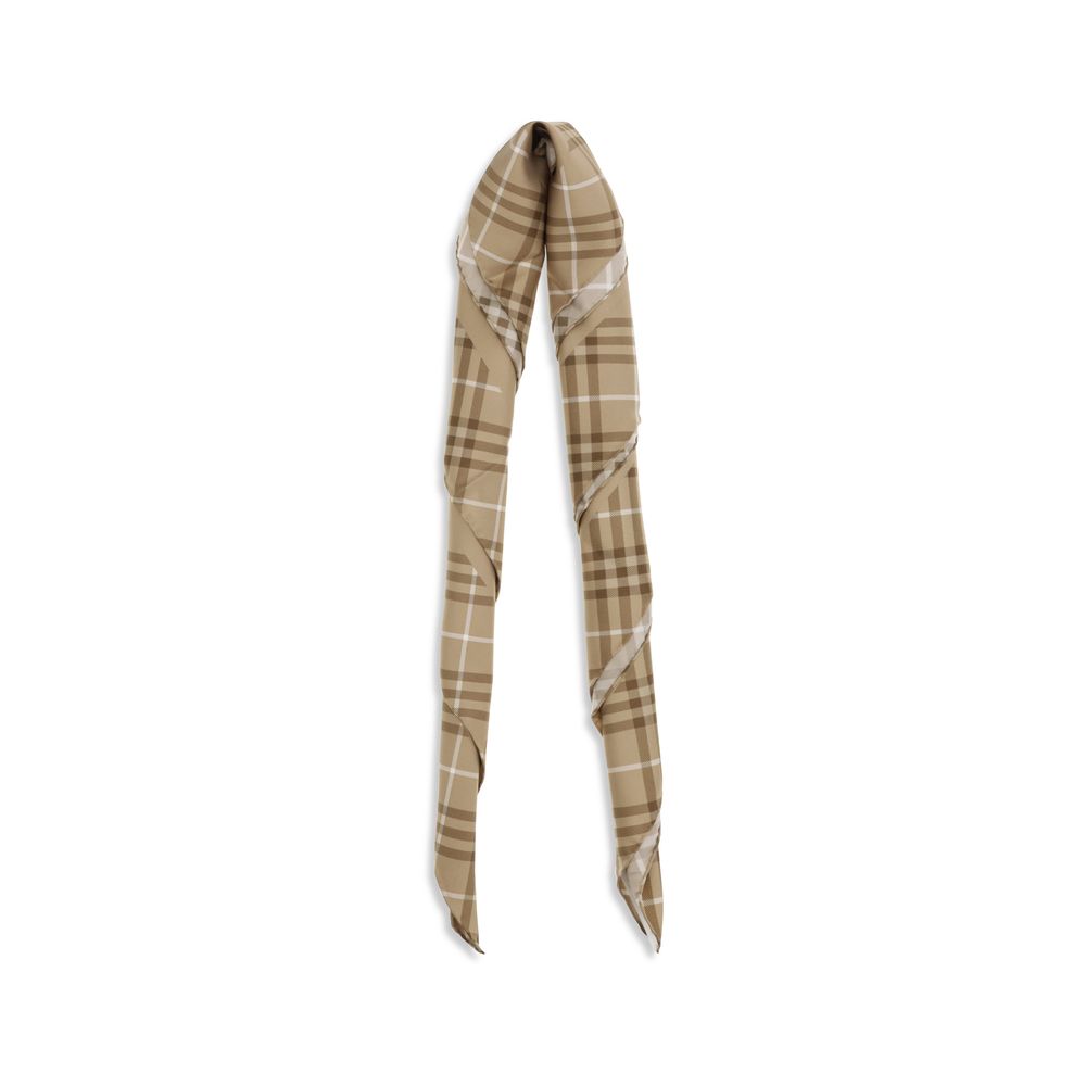Burberry Archive Equestrian Knight Silk Scarf Archive Beige