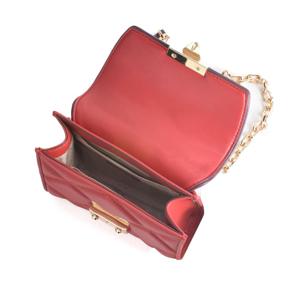 Michael Kors Quilted Leather Crossbody Bag Chili Multi