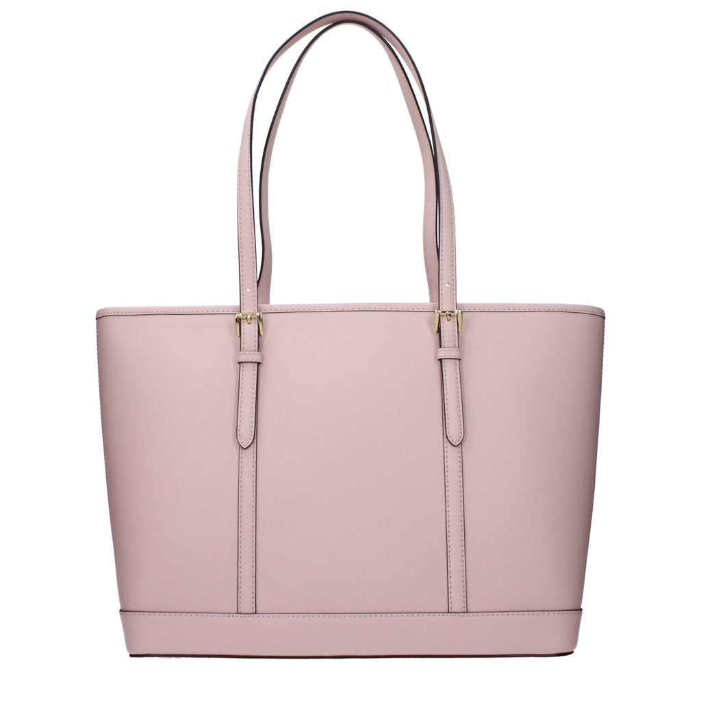 Michael Kors Jet Set Large Leather Tote Bag Powder Blush