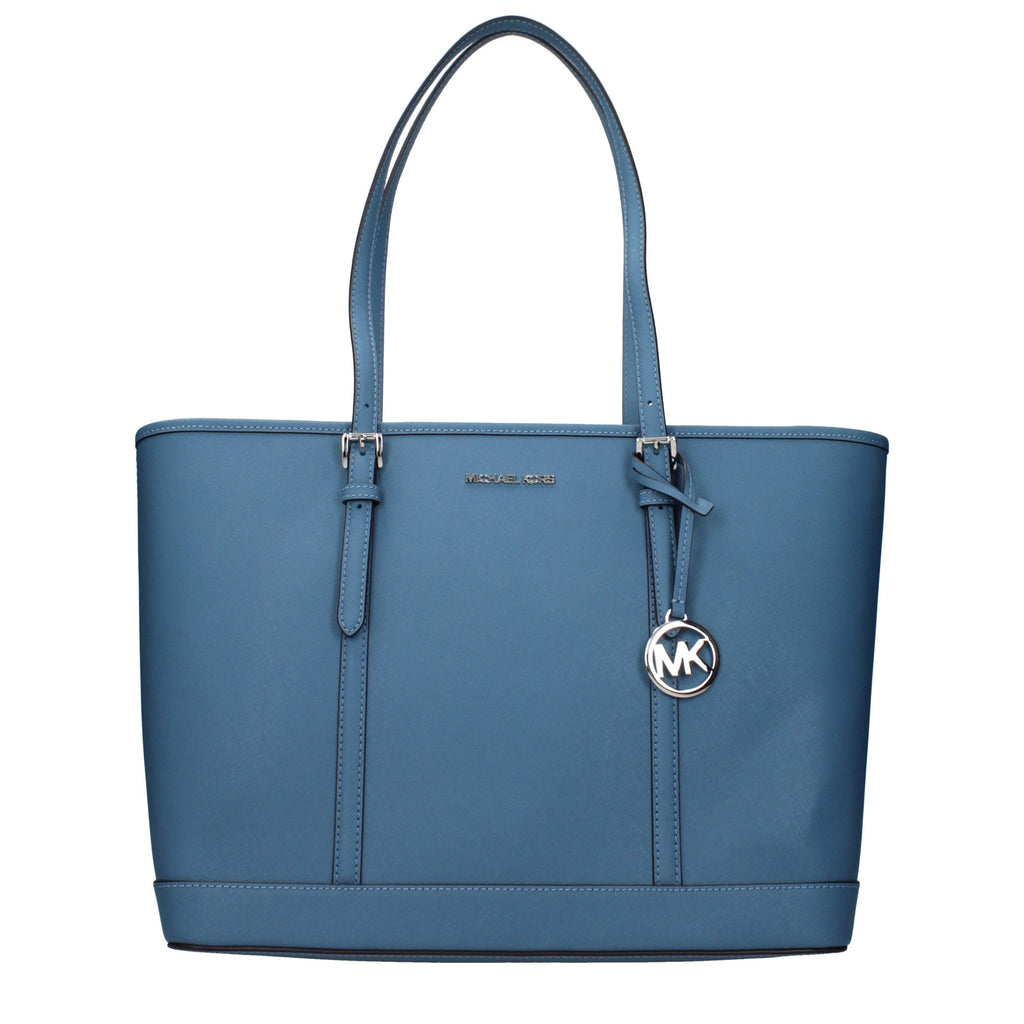Michael Kors Jet Set Large Leather Tote Bag Cornflower