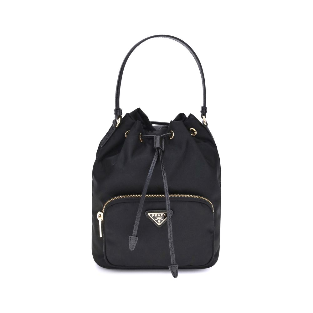 Prada Re-Nylon Black Bucket Bag