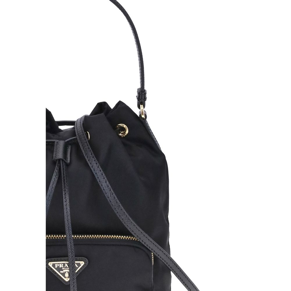 Prada Re-Nylon Black Bucket Bag