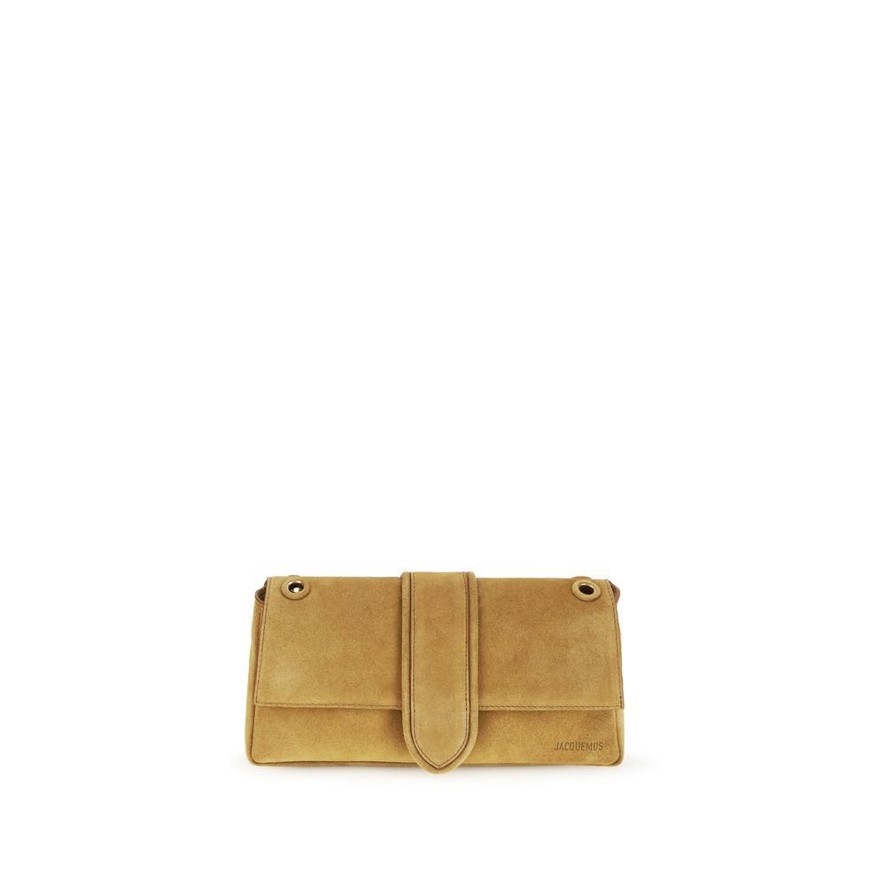Jacquemus Le Bambino Chaine Suede Shoulder Bag in Camel