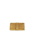 Jacquemus Le Bambino Chaine Suede Shoulder Bag in Camel