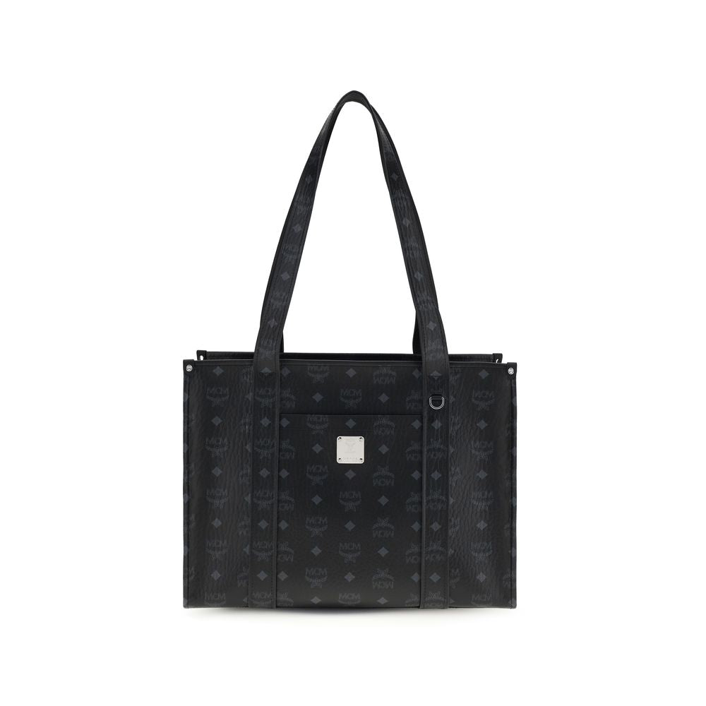 MCM Black Fabric Shoulder Bag