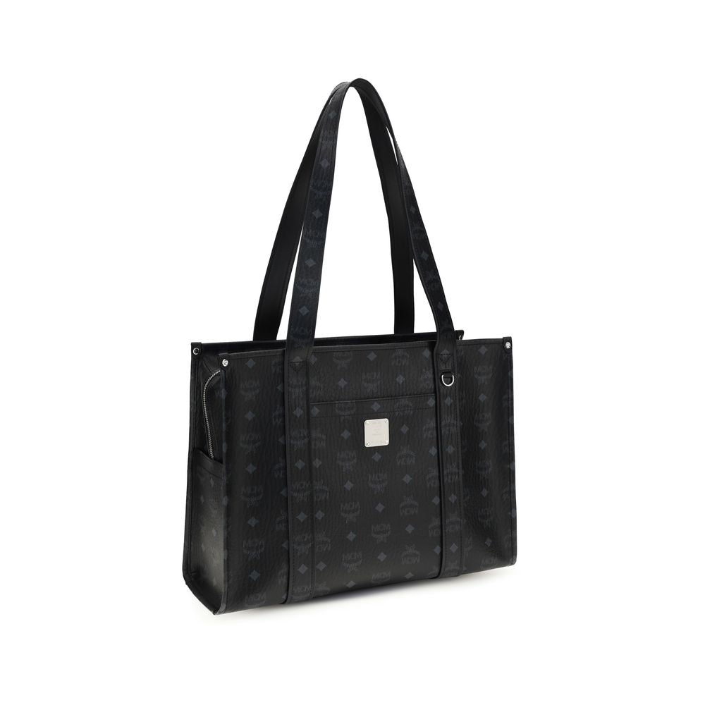 MCM Black Fabric Shoulder Bag